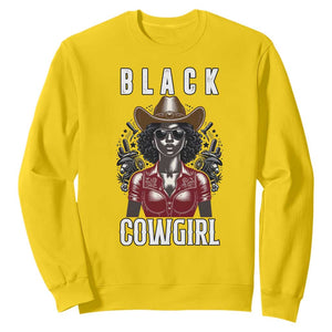 Black Cowgirl Rodeo Sweatshirt African American Western Country Texas TS14 Daisy Print Your Wear