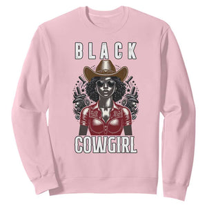 Black Cowgirl Rodeo Sweatshirt African American Western Country Texas TS14 Light Pink Print Your Wear