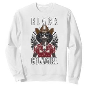 Black Cowgirl Rodeo Sweatshirt African American Western Country Texas TS14 White Print Your Wear