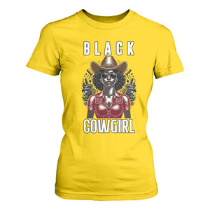 Black Cowgirl Rodeo T Shirt For Women African American Western Country Texas TS14 Daisy Print Your Wear