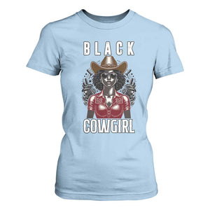 Black Cowgirl Rodeo T Shirt For Women African American Western Country Texas TS14 Light Blue Print Your Wear