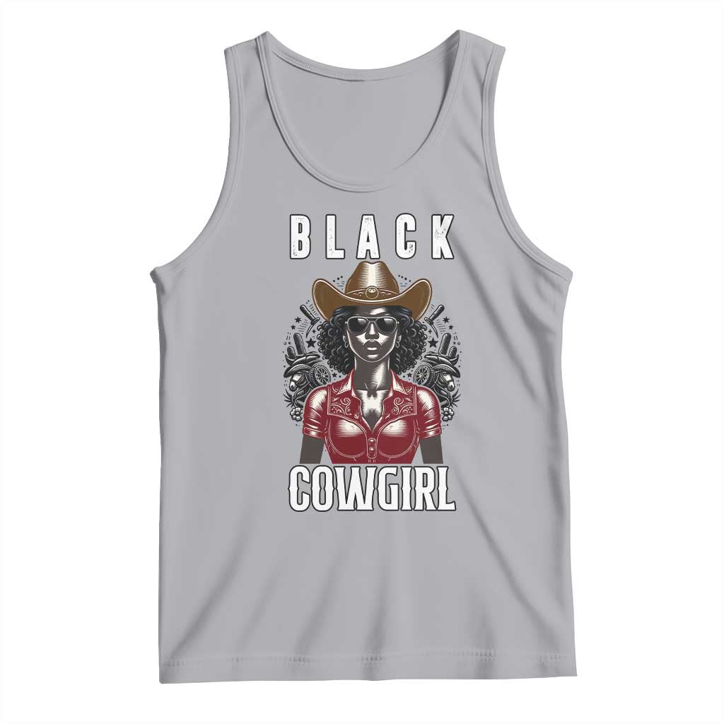 Black Cowgirl Rodeo Tank Top African American Western Country Texas TS14 Athletic Heather Print Your Wear