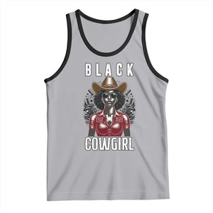 Black Cowgirl Rodeo Tank Top African American Western Country Texas TS14 Athletic Heather Black Print Your Wear