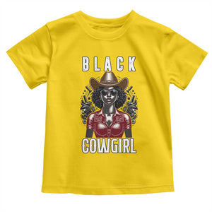 Black Cowgirl Rodeo Toddler T Shirt African American Western Country Texas TS14 Daisy Print Your Wear