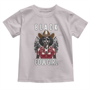 Black Cowgirl Rodeo Toddler T Shirt African American Western Country Texas TS14 Ice Gray Print Your Wear