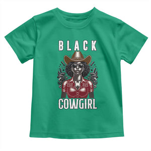 Black Cowgirl Rodeo Toddler T Shirt African American Western Country Texas TS14 Irish Green Print Your Wear