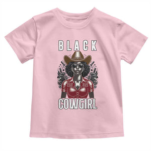 Black Cowgirl Rodeo Toddler T Shirt African American Western Country Texas TS14 Light Pink Print Your Wear