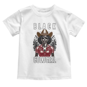 Black Cowgirl Rodeo Toddler T Shirt African American Western Country Texas TS14 White Print Your Wear