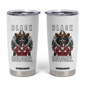 Black Cowgirl Rodeo Tumbler Cup African American Western Country Texas TS14 White Print Your Wear