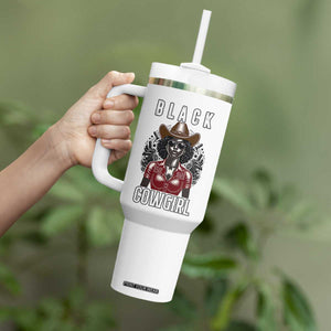 Black Cowgirl Rodeo Tumbler With Handle African American Western Country Texas TS14 Print Your Wear
