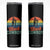 Black Cowboy Sunset Skinny Tumbler Western Rodeo Cross TS14 Black Print Your Wear