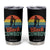 Black Cowboy Sunset Tumbler Cup Western Rodeo Cross TS14 Black Print Your Wear