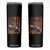 Black Cowboy Bull Rider Skinny Tumbler Western Rodeo Patriotic American Flag TS14 Black Print Your Wear