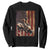 Black Cowboy Bull Rider Sweatshirt Western Rodeo Patriotic American Flag TS14 Black Print Your Wear