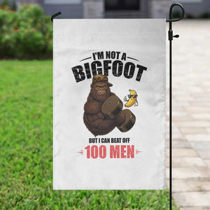 Funny Bigfoot Gym Garden Flag I Am Not A Bigfoot But I Can Beat Off 100 Men TS14 Print Your Wear