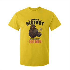 Funny Bigfoot Gym T Shirt For Kid I Am Not A Bigfoot But I Can Beat Off 100 Men TS14 Daisy Print Your Wear