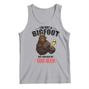 Funny Bigfoot Gym Tank Top I Am Not A Bigfoot But I Can Beat Off 100 Men TS14 Athletic Heather Print Your Wear