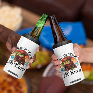 Funny Frog Knight 4 in 1 Can Cooler Tumbler T'was The 'Tism M'Lord Medieval Knight TS14 Print Your Wear