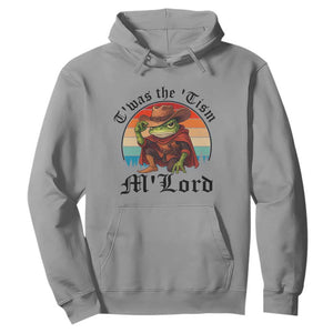 Funny Frog Knight Hoodie T'was The 'Tism M'Lord Medieval Knight TS14 Sport Gray Print Your Wear