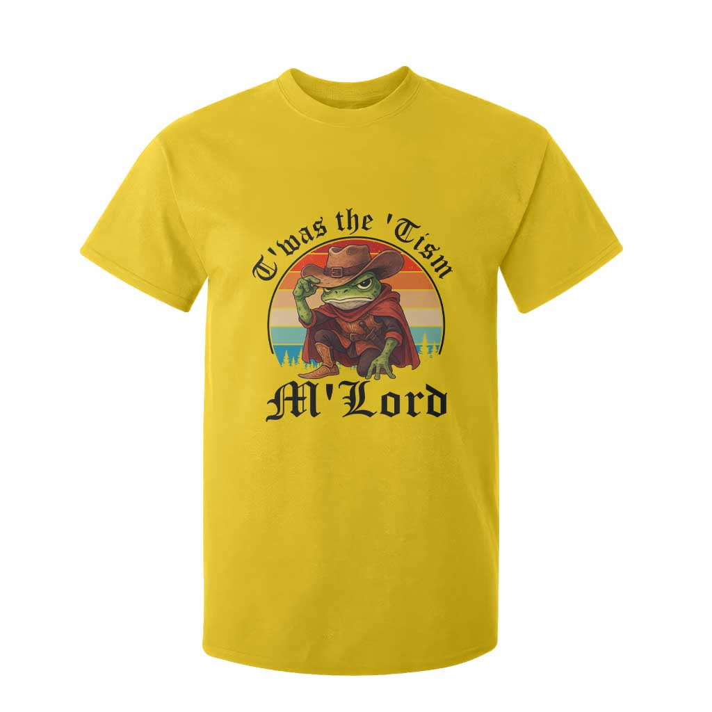 Funny Frog Knight T Shirt For Kid T'was The 'Tism M'Lord Medieval Knight TS14 Daisy Print Your Wear