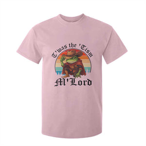 Funny Frog Knight T Shirt For Kid T'was The 'Tism M'Lord Medieval Knight TS14 Light Pink Print Your Wear