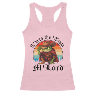 Funny Frog Knight Racerback Tank Top T'was The 'Tism M'Lord Medieval Knight TS14 Light Pink Print Your Wear