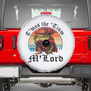 Funny Frog Knight Spare Tire Cover T'was The 'Tism M'Lord Medieval Knight TS14 White Print Your Wear