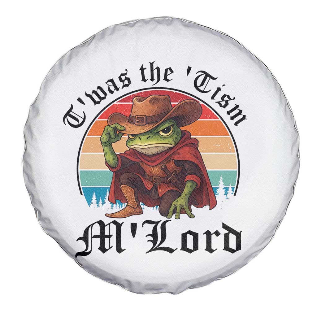 Funny Frog Knight Spare Tire Cover T'was The 'Tism M'Lord Medieval Knight TS14 Print Your Wear