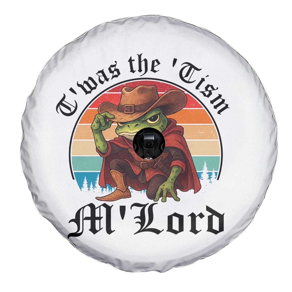 Funny Frog Knight Spare Tire Cover T'was The 'Tism M'Lord Medieval Knight TS14 Print Your Wear