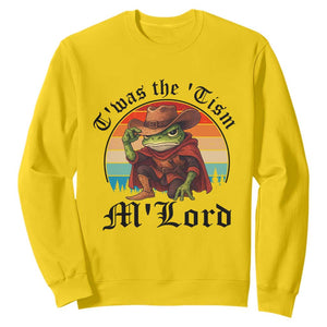 Funny Frog Knight Sweatshirt T'was The 'Tism M'Lord Medieval Knight TS14 Daisy Print Your Wear
