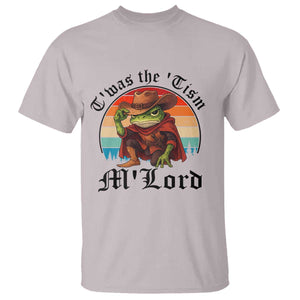 Funny Frog Knight T Shirt T'was The 'Tism M'Lord Medieval Knight TS14 Ice Gray Print Your Wear