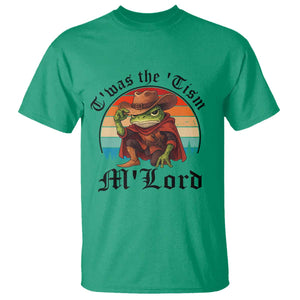 Funny Frog Knight T Shirt T'was The 'Tism M'Lord Medieval Knight TS14 Irish Green Print Your Wear