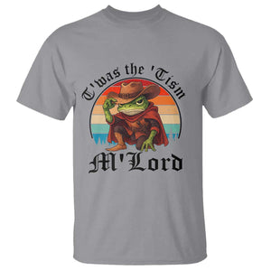 Funny Frog Knight T Shirt T'was The 'Tism M'Lord Medieval Knight TS14 Sport Gray Print Your Wear
