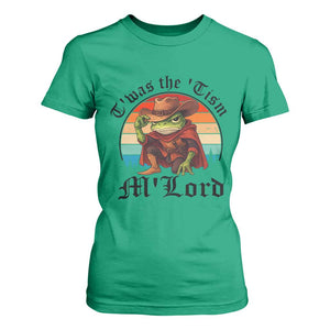 Funny Frog Knight T Shirt For Women T'was The 'Tism M'Lord Medieval Knight TS14 Irish Green Print Your Wear