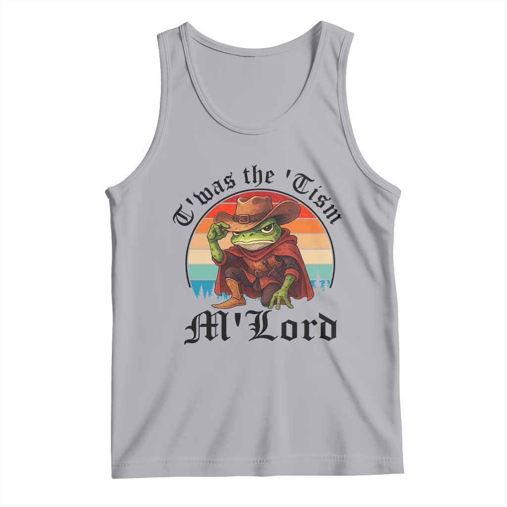 Funny Frog Knight Tank Top T'was The 'Tism M'Lord Medieval Knight TS14 Athletic Heather Print Your Wear
