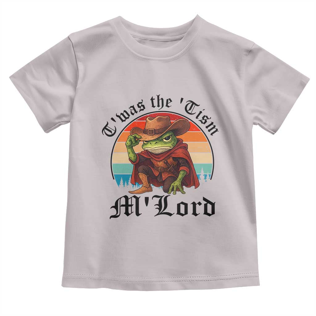 Funny Frog Knight Toddler T Shirt T'was The 'Tism M'Lord Medieval Knight TS14 Ice Gray Print Your Wear