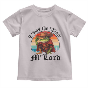 Funny Frog Knight Toddler T Shirt T'was The 'Tism M'Lord Medieval Knight TS14 Ice Gray Print Your Wear