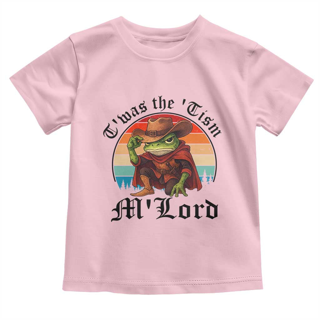 Funny Frog Knight Toddler T Shirt T'was The 'Tism M'Lord Medieval Knight TS14 Light Pink Print Your Wear