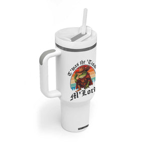 Funny Frog Knight Tumbler With Handle T'was The 'Tism M'Lord Medieval Knight TS14 Print Your Wear