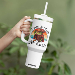 Funny Frog Knight Tumbler With Handle T'was The 'Tism M'Lord Medieval Knight TS14 Print Your Wear