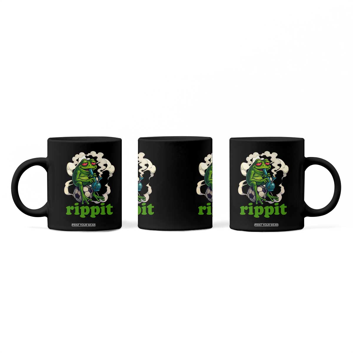 Rippit Stoner Frog Coffee Mug Smoking Weed Pot Marijuana Cannabis 420 TS14 Print Your Wear