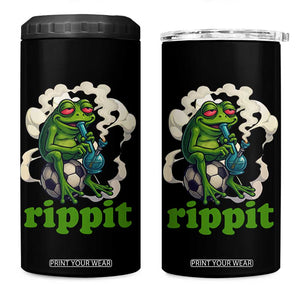 Rippit Stoner Frog 4 in 1 Can Cooler Tumbler Smoking Weed Pot Marijuana Cannabis 420 TS14 One Size: 16 oz Black Print Your Wear