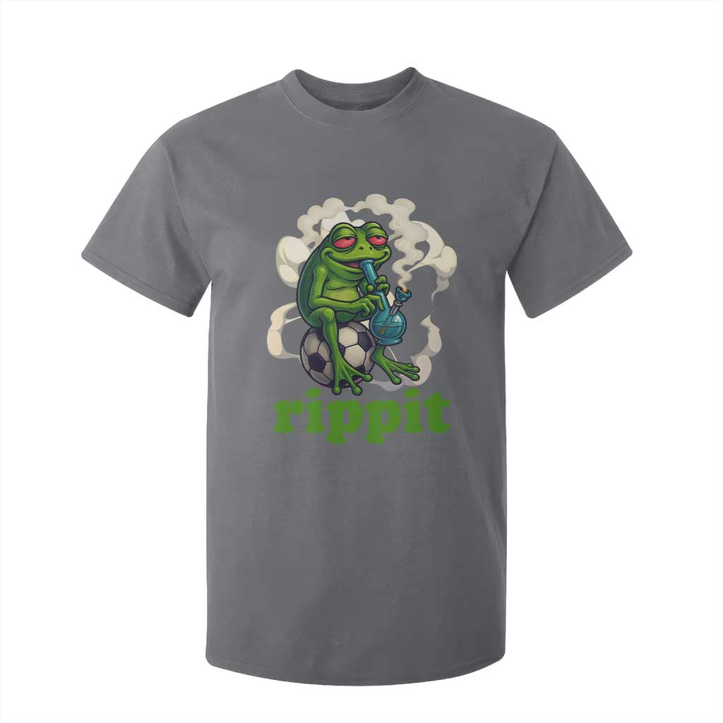 Rippit Stoner Frog T Shirt For Kid Smoking Weed Pot Marijuana Cannabis 420 TS14 Charcoal Print Your Wear