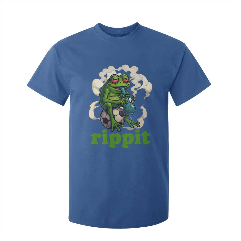 Rippit Stoner Frog T Shirt For Kid Smoking Weed Pot Marijuana Cannabis 420 TS14 Royal Blue Print Your Wear