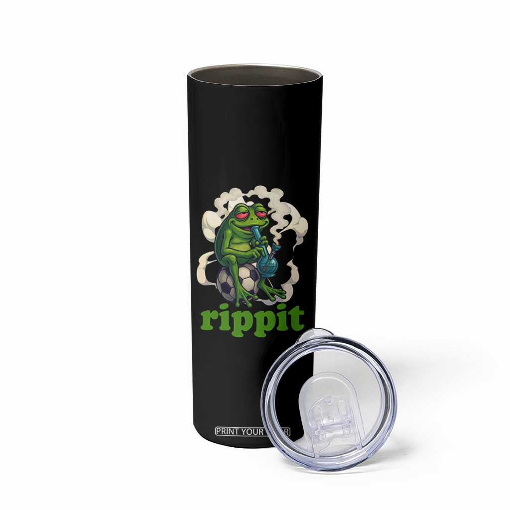 Rippit Stoner Frog Skinny Tumbler Smoking Weed Pot Marijuana Cannabis 420 TS14 Print Your Wear