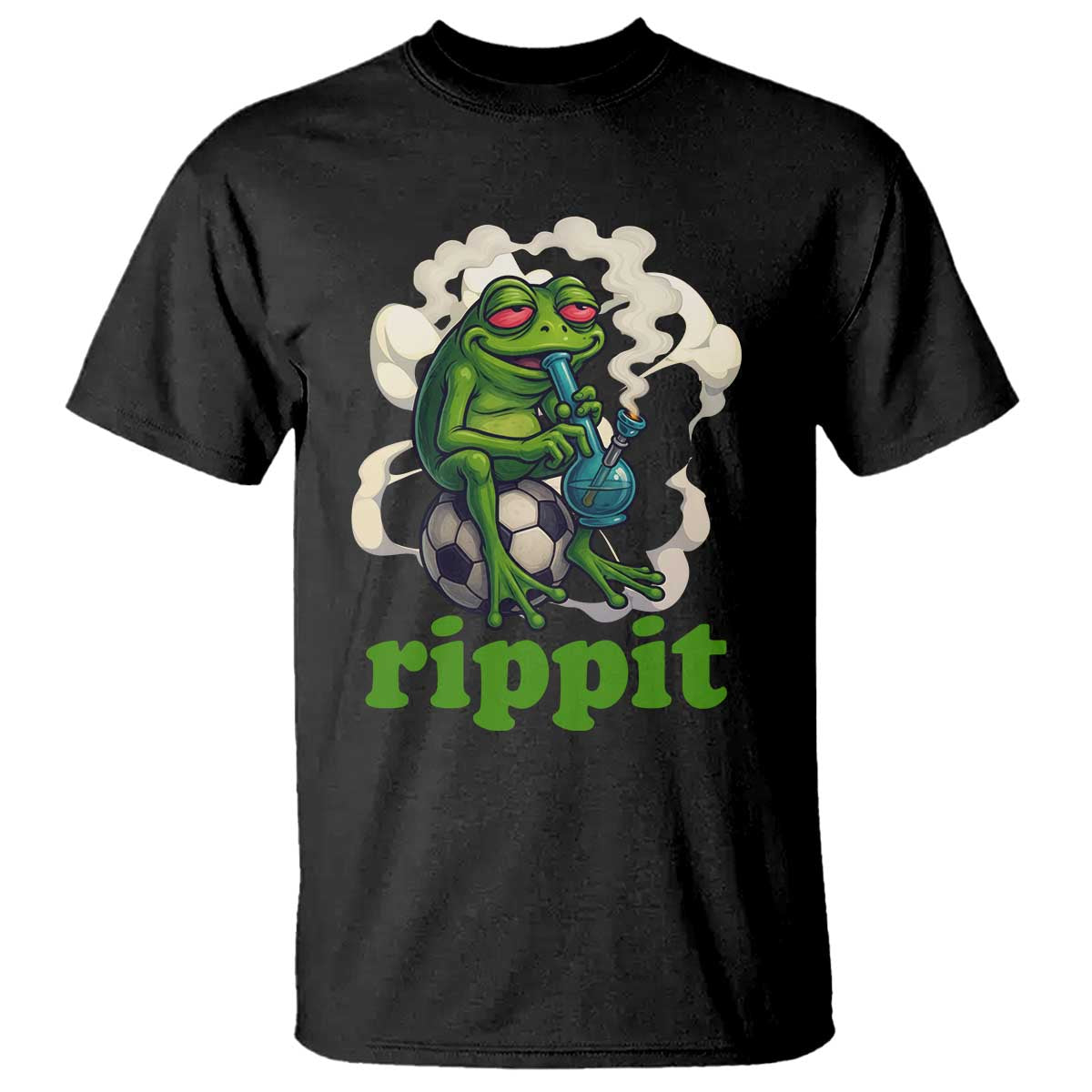 Rippit Stoner Frog T Shirt Smoking Weed Pot Marijuana Cannabis 420 TS14 Black Print Your Wear