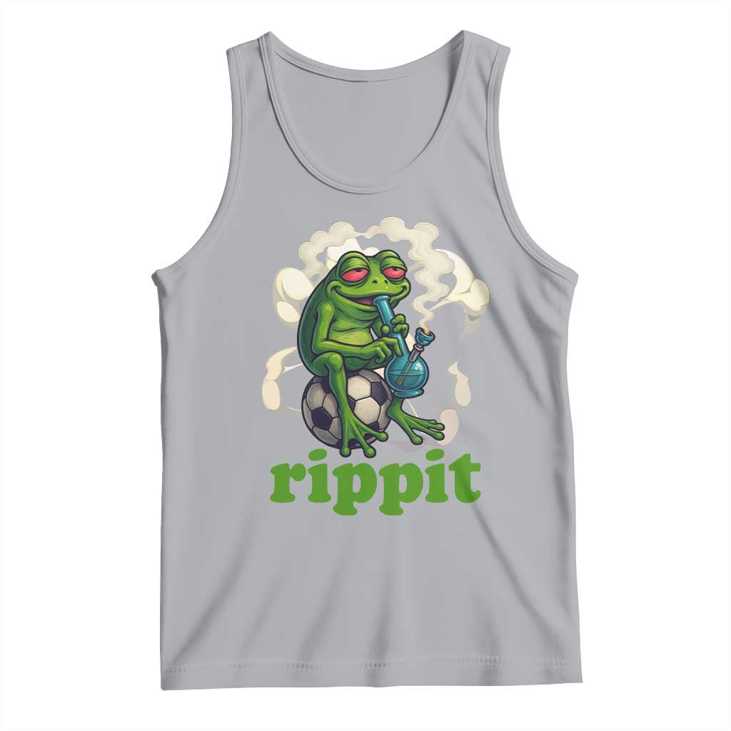 Rippit Stoner Frog Tank Top Smoking Weed Pot Marijuana Cannabis 420 TS14 Athletic Heather Print Your Wear