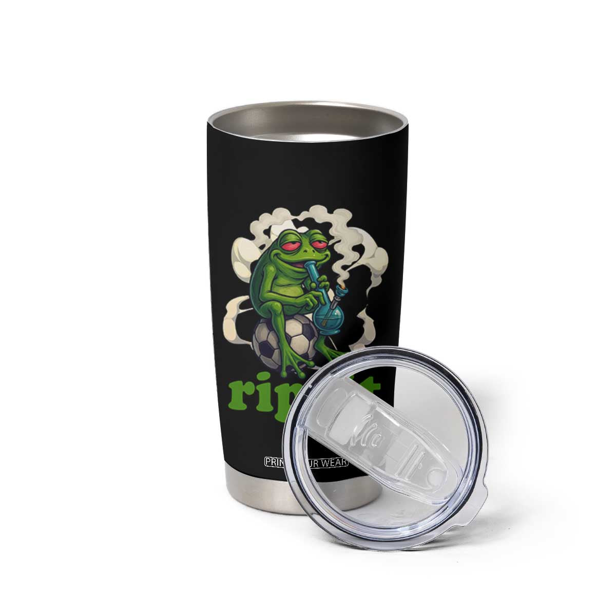 Rippit Stoner Frog Tumbler Cup Smoking Weed Pot Marijuana Cannabis 420 TS14 Print Your Wear