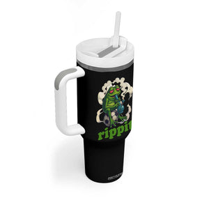 Rippit Stoner Frog Tumbler With Handle Smoking Weed Pot Marijuana Cannabis 420 TS14 Print Your Wear