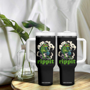 Rippit Stoner Frog Tumbler With Handle Smoking Weed Pot Marijuana Cannabis 420 TS14 Print Your Wear